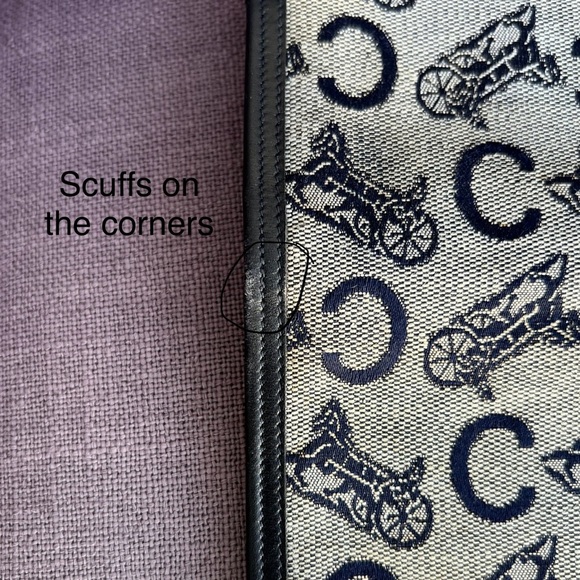 Celine monogram logo clutch bag jewelry case (?) leather canvas - Picture 5 of 8